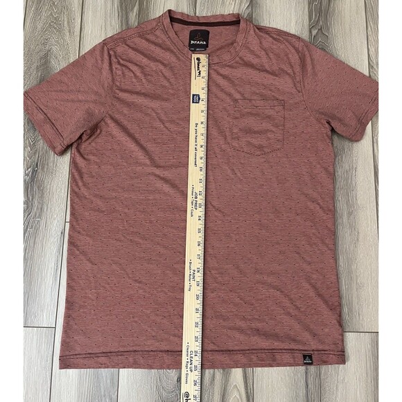 prAna Front Pocket Short Sleeve Organic Cotten Tee Crew Neck Mens Size Large - Picture 9 of 10